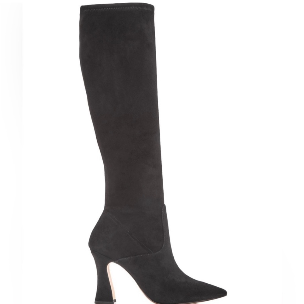 New coach black suede boots